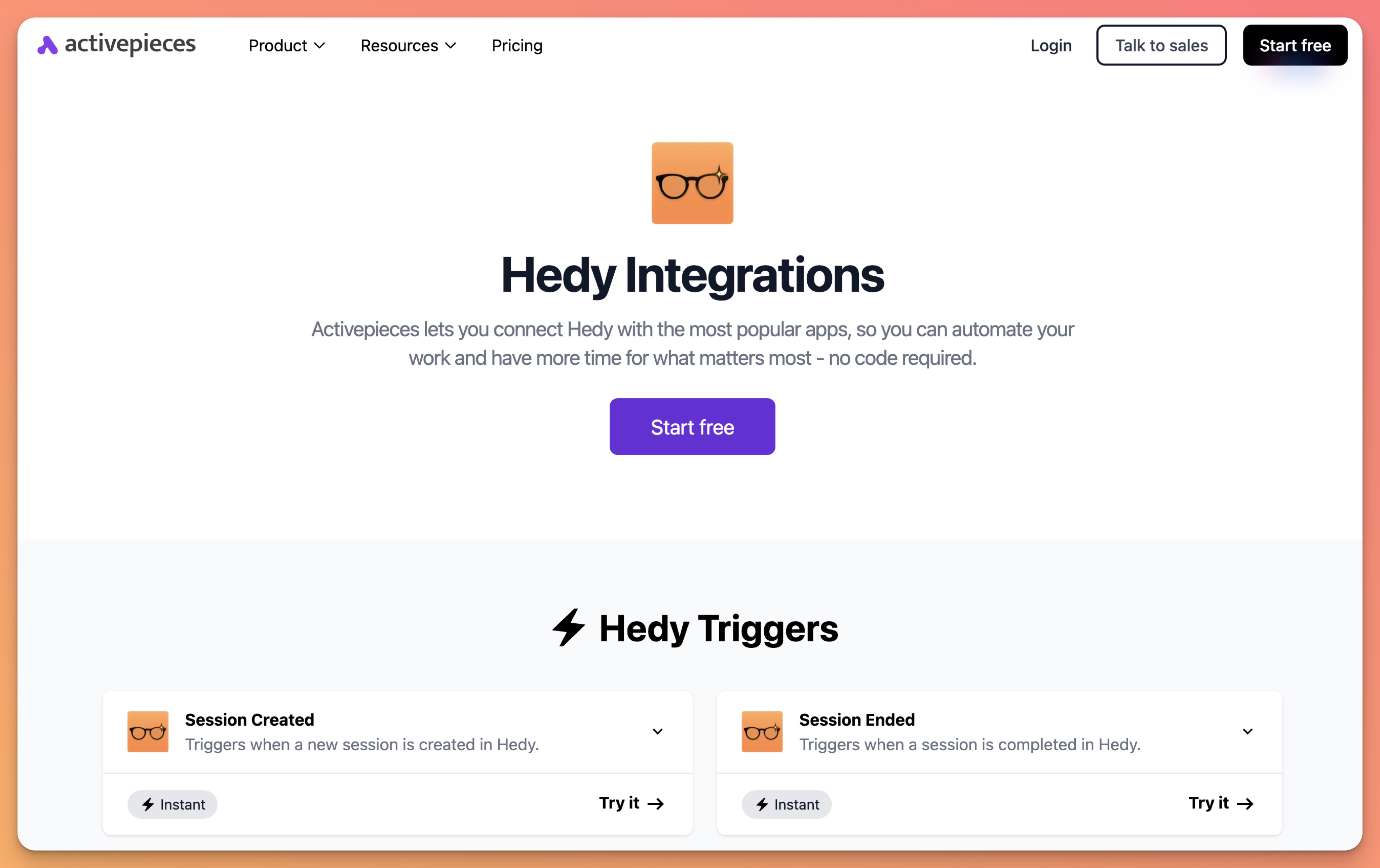 Hedy-Integration auf ActivePieces